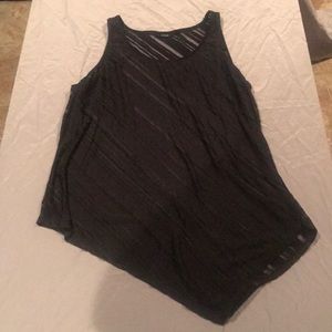 Semi sheer tank
